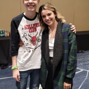 Christian Ganiere Instagram - Day One of #strangerconchi and I've already had a total blast!! Got to meet some amazing fellow cast members and talk to an audience of fans. Also got the totally cool and one of my favorites @therealcalebmclaughlin and got him to sign my Stranger Things t-shirt that I had all the cast sign when I was on set. It's my most prized possession. Also met @francescareale @gabriellapizzolo and got to hang with my buddy @chesterrushing who is the BEST MC Ever!!! This has been a blast so far. Thank you to all the fans who have come by! Thank you so much @creationent for having me. It's been such an honor!
.
.
.
#strangerthings #NumberTen #IamNumberTen #Iam010 #Hawkinslab #strangerthingsedit #strangerthingsedits 
#netflix #netflixseries #strangerthings4 #hawkinsnationallab #rainbowroom #strangerthingscast #upsidedown #elevenstrangerthings #dufferbrothers #strangerthingsfan #theupsidedown #hawkinsnationallaboratory #strangernumbers #hnl #christianganiere 
@strangerthings4.updates 
@strangerthings4.updates
@stranger4news
@strangerthingsnetfliix
@thestrangerhell
@strangerthingslab