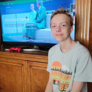 Christian Ganiere Instagram - Just a Lazy Sunday with me, wearing one of my #StrangerThings Shirts and watching Stranger Things at the same time. Do you have any Stranger Things shirts or merch? I have about half a dozen shirts. The next one I want to get is the Hellfire Club shirt! 
.
.
.
#strangerthings #strangerthingseleven #eleven #011 #010 #NumberTen #IamNumberTen #Iam010 #Hawkinslab  #milliebobbybrown  #mbb  #mbbedits  #strangerthingsedit  #strangerthingsedits 
 #netflix  #netflixseries 
#strangerthings4 #hawkinsnationallab #rainbowroom #strangerthingscast #upsidedown #elevenstrangerthings  #dufferbrothers #strangerthingsfan #theupsidedown #hawkinsnationallaboratory #strangernumbers #hnl #christianganiere 

@strangerthings4.updates 
@strangerthings4.updates
@strangerthingsnetflixtv
@stranger4news
@strangerthingsnetfliix
@thestrangerhell
@strangerthingslab