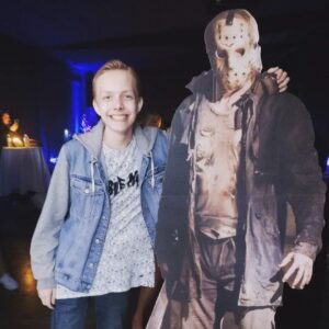 Christian Ganiere Instagram - Just me and my buddy Jason hanging out at a party. Haha. He's my favorite. Tell me your favorite #horrormovie and I'll let you know if I've seen it. I've seen so many. 
.
.
.
#jasonvoorhees #fridaythe13th #fun #boys #hangingout #makingfriends #silly #horrormovies #horrorloversofinstagram