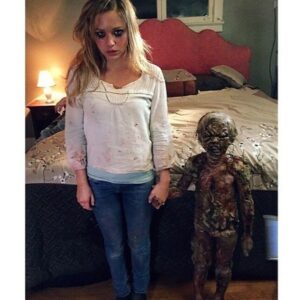 Christian Ganiere Instagram - Here's a throw back to my first Horror movie. I was only 4. I was in Head to Toe body Prosthetics. It was fun but a bit cold. Here I am with his co-star @taraholt on the set of our movie #DarknessRising It was a lot of Prosthetics!!! They were done by the same guys who did Killer Clowns from Outer space. Their studio was so creepy. But so fun! 
.
.
#actorslife #hollywoodkids #industrykids #younghollywood #setlife #horror #horrormovie

#strangerthings #NumberTen #IamNumberTen #Iam010 #Hawkinslab  
 #netflix  #netflixseries 
#strangerthings4 #hawkinsnationallab #strangerthingscast #upsidedown  #dufferbrothers #strangerthingsfan #theupsidedown #strangernumbers #hnl #christianganiere 

@strangerthings4.updates 
@strangerthings4.updates
@strangerthingsnetflixtv
@stranger4news
@strangerthingsnetfliix
@thestrangerhell
@strangerthingslab
