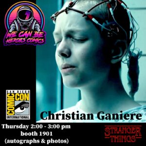 Christian Ganiere Instagram - Hey Guys! Are any of you going to be at @sdcc2022 Next week? I'm gonna be there! I'm on a panel and I'm signing at the @wecanbeheroescomics Booth as well as in the arena area. I'd love to see you. Come stop by and say hi. 
.
.
.
#strangerthings #NumberTen #IamNumberTen #Iam010 #Hawkinslab  #SDCC #SDCC2022 @sdccblog
 #netflix  #netflixseries 
#strangerthings4 #hawkinsnationallab #strangerthingscast #upsidedown #strangerthingsfan #theupsidedown  #strangernumbers #christianganiere 
@strangerthings4.updates
@strangerthingsnetflixtv
@stranger4news
@strangerthingsnetfliix
@sandiegocomicconnews 
@sandiegocomicconinternational