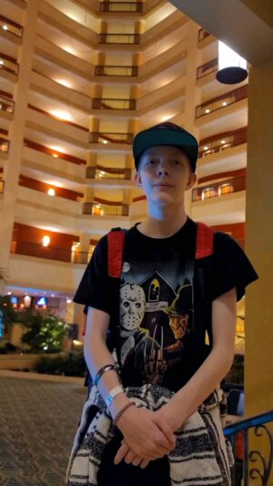 Christian Ganiere Instagram - Just arrived at my hotel in Florida for @ancientcitycon OMG guess who I ran into. Stay till the end for the sneak peak surprise. So Awesome to see my Number Siblings @chloeadona @jeremiahfriedlander @the_green_twins @bentley_williams_ @oliviasembra So cool to be back together with some of my @therainbowroomnumbers siblings! This is going to be a BLAST this weekend! Come see us at Ancient City Con!
.
.
#strangerthings #NumberTen #IamNumberTen #Iam010 #Hawkinslab #strangerthingsedit #strangerthingsedits 
#netflix #netflixseries #strangerthings4 #hawkinsnationallab #rainbowroom #strangerthingscast #upsidedown #elevenstrangerthings #dufferbrothers #strangerthingsfan #theupsidedown #hawkinsnationallaboratory #strangernumbers #hnl #christianganiere 
@strangerthings4.updates 
@strangerthings4.updates
@stranger4news
@strangerthingsnetfliix
@thestrangerhell
@strangerthingslab