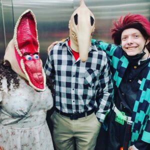 Christian Ganiere Instagram - Had tons of fun @sdcc2022 One of my favorites was the #timburtonparty Seeing these two from #beetlejuice was super fun :) 
.
.
@timburton @strangerthingstv #010 #iamnumberten #ten #sdcc2022 #familytime #fun