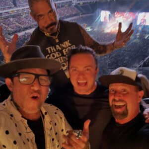 Christian Hosoi Instagram - THANK YOU @rootsy36 AND @bigislandmike FOR A GREAT NIGHT @sofistadium FOR @blink182 LAST NIGHT!!! ALWAYS GOOD HANGS @iamweeman LAUGHING IT UP!!! 🤣🤣🤣 WHAT A GREAT LAST MINUTE SURPRISE INVITATION CHRIS!!! 🤙😎 GOOD TO SEE @frankballjr @aipasurf @jerry_badders GOD BLESS YOU GUYS ❤️✝️❤️