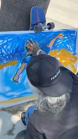 Christian Hosoi Instagram - POPS PAINTED @cesinhachaves RIPPING “West Linn Skatepark” 2010 🔥⚔️🔥 
#PopsArtLive #memorial #painting 

THANK YOU “PAY NGOHO” FOR ORGANIZATION AN AMAZING DAY GIVING LOVE, HONOR AND RESPECT TO BRAZILIAN LEGEND @cesinhachaves PRAYERS OF LOVE AND BLESSING TO ALL THAT CAME AND ALL THAT WISH THEY COULD BE HERE… 🇧🇷🙏🏽🇺🇸 GOD BLESS YOU ALL… ❤️✝️❤️