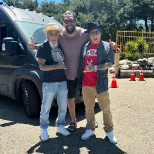 Christian Hosoi Instagram - GREAT TO SEE YOU MY BRADDAH @prideofgypsies ❤️🙏🏽❤️ @bornfreeshow w/ MY POPS!!!!! @popshosoi5 WE WERE HOPING TO SEE YOU BEFORE YOU LEFT… 🤙😎🔥 LOVE AND ALOHA BRA!!! 🙏🏽✝️🙏🏽