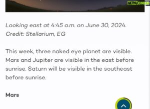 Christian J Smith Instagram - I got to see mars and Jupiter this morning, I woke up at the right time although my camera doesn’t do it justice. I woke up and Jupiter to the bottom left was blazing with glory and it’s what made me look because I’m like I know that’s not a star, and mars was a beautiful red. Amazing.