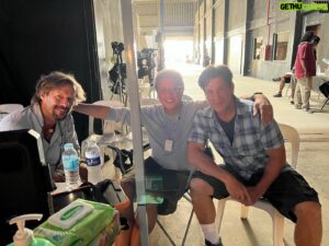 Christian Kane Instagram - This a monumental photo. I’ve worked with these two since 2007. @officialdeandevlin is my boss. He’s directed me in numerous shows more times than I can count. The man on the left is @garylcamp He’s been our camera man since I can remember. He’s shot thousands and thousands of hours of me on film. He’s even dropped the camera a few times to pick me up when I’m bleeding or knocked silly from all the fight scenes we’ve done. True story. This photo may not mean a lot to some but it will to many and it’s a huge milestone. Today…. Is Gary’s directorial debut. After all these years, he’s at the helm directing his first episode ever. I’m fortunate that one of my best friends just happened to be doing that on #almostparadise season 2. Proud of you man. I’m gonna give you everything I got 👊