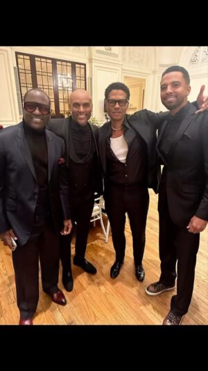Christian Keyes Instagram - “Your gift will make a way for you…” But we’ve gotta do the work. Salute to these super talented brothers, right here..✊🏾👑 #JohnnyGill #KennyLattimore #EricBenét #music #rnb #soul