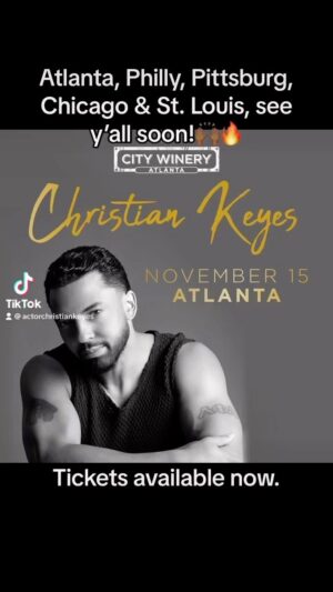 Christian Keyes Instagram - 🗣️Atlanta, Philly, Pittsburg, Chicago & St. Louis, see y’all soon!🙌🏾🔥 - tickets are available now at the City Winery website, in each city.  i’m bringing an amazing band, and we are going to vibe to this new album and a few musical surprises. There will also be a meet and greet in each city, at the winery. See you there! 🙌🏾👑 #RnB #music #UnderThatVeil #SoSweet #GetInvolved #ChristianKeyes #CookMyDinnerNaked #ATQM #AllTheQueensMen