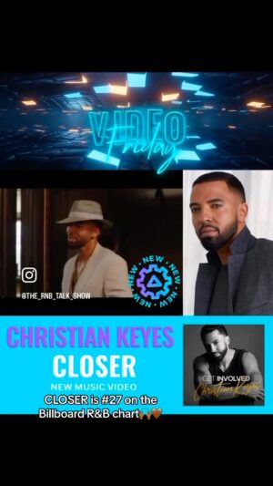 Christian Keyes Instagram - I want to send a huge thank you to everybody who has been enjoying, supporting and rocking with my new single #Closer - it is currently #27 on the #Billboard Top 30 ￼#RnB chart! 🙌🏾🔥🤎 My new album #GetInvolved is available on #AppleMusic #iTunes #Spotify and everywhere you buy, and stream your music. #christiankeyes #allthequeensmen #theboys #music