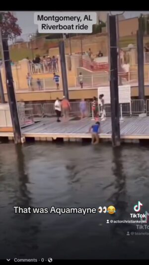 Christian Keyes Instagram - 👀That was Aquamayne😂🤷🏽‍♂️ #alabama #riverboat #aquaman