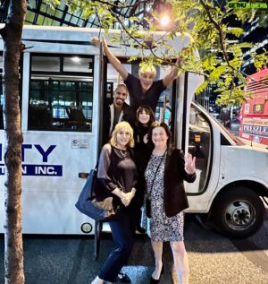 Christian LeBlanc Instagram - BOARDING THE JITNEY TO FUNN TOWN!! With @brytonejames @katelinderyr and the ladies of @canadacares #Barbara and #Caroline!! JOIN US for Kate Linder’s Tea with Friends TODAY!!!! For tickets: https://www.eventbrite.ca/e/kate-linder-and-friends-sunday-afternoon-tea-canada-cares-tickets-827551608137?aff=ebdsoporgprofile