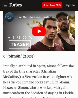 Christian McGaffney Instagram - 😱 SIMÓN IS IN THE TOP 10 BEST-REVIEWED NEW MOVIES ON NETFLIX IN JUNE 🫨

As reported by @forbes 

We can’t believe in what great company we are on this list 🤩

____

🔗 https://www.forbes.com/sites/timlammers/2024/06/02/what-are-the-10-best-reviewed-movies-new-on-netflix-in-june-2024/?sh=3e88a8575b12