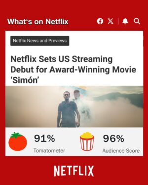 Christian McGaffney Instagram - 🍿❗️🇺🇸NOW ON @netflix 🇺🇸❗️🍿

A powerful and emotion-driven story based on the real life events of a freedom fighter seeking asylum in the US after fleeing brutal oppression in Venezuela. 

🍅 91% Tomatometer
🍿96% Audience Score

⭐️ GOYA Nominee @academiadecine 
⭐️ Premios Platino Nominee @premios_platino 

⬇️ WHERE TO WATCH ⬇️

USA, España, Latinoamérica
👉 NETFLIX  @netflix @netflixlat @netflixes 

🌏 REST OF THE WORLD 🌍
Available at SimonMovie.com

🎬 MAKING OF 🎬
The official “Making Of” is now available for free on YouTube - an incredible documentary that shows the every day process of filming the movie with interviews with all the actors and film crew.