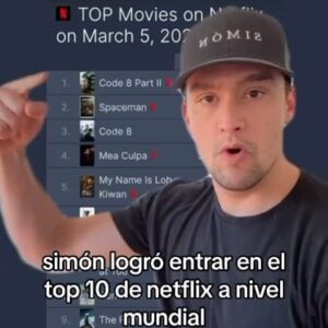 Christian McGaffney Instagram - ➡️ Tenemos hasta el Domingo para llegar lo más alto posible en el ranking semanal de Netflix!

❗️El 5 de Marzo logramos llegar al Top 10 a nivel MUNDIAL❗️

——

👉 Si no estás en LATAM o España, puedes ver la película en: SIMONMOVIE.COM