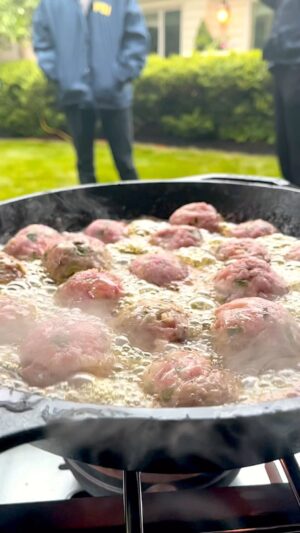 Christian Petroni Instagram - #meatballs #celinedion #extravirginoliveoil