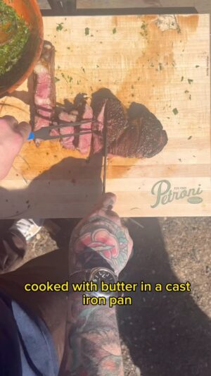 Christian Petroni Instagram - wood-fired ribeye #food 

*filmed in the tailgate of my #X7m60i @premierfirewoodcompany in CT