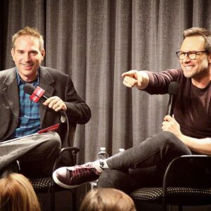 Christian Slater Instagram - Had a great time today with @sagaftra and moderator Michael Schneider! Thanks to everyone who came out for the Q&A!