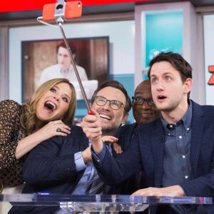 Christian Slater Instagram - Having fun with @alroker @jennabhager and Zach Woods while co-hosting @todayshow!