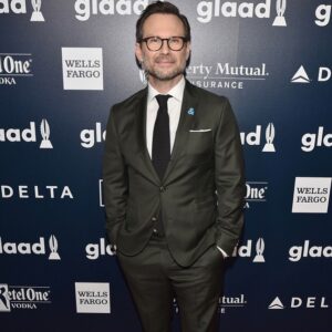 Christian Slater Instagram - Can you tell that I had a great time at the GLAAD awards? Thank you @glaad for inviting me to present with @carlychaikin, thank you @helloross for the hug, thank you @brooklyntailors for proving that my wife was right when she told me I should buy a green suit, and most of all thank you @rosie @therealdebramessing and Billy Porter, gifted artist and deserved winner of the Vito Russo award, for the uplifting and inspirational words charging us to be better humans and stronger allies. Thank you for letting me be part of such a special evening.