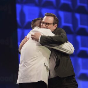 Christian Slater Instagram - Can you tell that I had a great time at the GLAAD awards? Thank you @glaad for inviting me to present with @carlychaikin, thank you @helloross for the hug, thank you @brooklyntailors for proving that my wife was right when she told me I should buy a green suit, and most of all thank you @rosie @therealdebramessing and Billy Porter, gifted artist and deserved winner of the Vito Russo award, for the uplifting and inspirational words charging us to be better humans and stronger allies. Thank you for letting me be part of such a special evening.