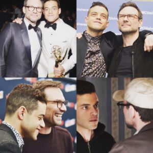 Christian Slater Instagram - Congratulations @ramimalek on your Emmy win!! You've been an incredible friend and acting partner on this wild journey and I'm so thrilled to see your talent recognized by @televisionacad!