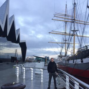 Christian Slater Instagram - Fantastic afternoon at the @riversidemuseum by #zahahadid in former shipbuilding capital of the world #glasglow
