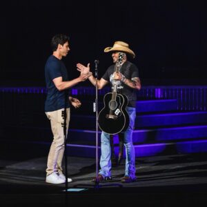 Christian Yelich Instagram - Awesome show last night  @jasonaldean thanks for having us