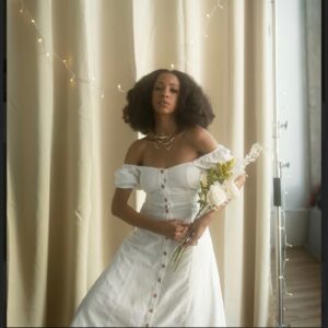 Christiani Pitts Instagram - “I used to dream of the white dress, my grandmas necklace, sat upon my neck, took a deep breath, took that first step….towards my future forever, how come I never saw anyone on the other side?” #WhiteDress #EPComingSoon 

📸: @boxkodak_