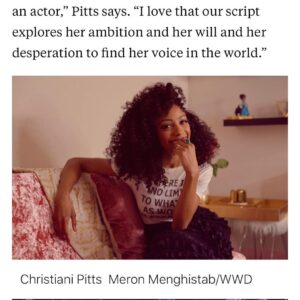 Christiani Pitts Instagram - Flashback to shooting for @wwd
Thank you @leighen for this awesome write up. #WomenInTheatre
•
•
•
📷: @meron_photo 
@wwd @kingkongbway #AnnDarrow #KingKong #WWD #NewYorkCity