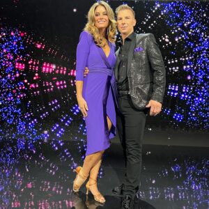 Christie Whelan Browne Instagram - Dancing With The Stars kicks off on Sunday 18th June on 7. You can see @mr_craigmonley drag me around the dance floor. He was the best teacher and had my back like a boss. I was so lucky. Thanks to @kelleyabbey @meechellebarr @xtcostume @martin_bray (and teams) for helping me get out there every week. Plus the rest of the cast who were absolute legends. (This amazing purple dress by @_zhivago_ 💜)