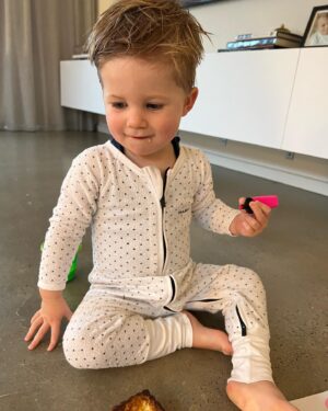 Christie Whelan Browne Instagram - Please never stop saying ‘LELLO’ for yellow. Please never stop asking ‘do you hear it?’ While holding your finger to your ear for every single plane that flies through the sky.
Please never stop asking for cuddles and Eskimo kisses all day and night.
Please never forget how much your Dad and I love and cherish you. 
Please never stop saying hello to every person you pass on the street.
Please never stop being who you are in your soul and know we will accept you. 
But….. 
Please start to sleep or I will break.