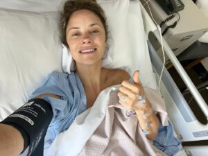 Christie Whelan Browne Instagram - Endometriosis affects 1 in 9 women. And these numbers are likely higher as they do not include trans and gender diverse people. Approx 176 million people suffering with this nasty chronic illness. It usually takes up to 7  years to diagnose due to the normalisation of the symptoms/(painful periods, painful ovulations, chronic pelvic pain, constant bleeding, fatigue and infertility). 
There is no known cure and most of the drugs that help cannot be used long term.
Surgery can be a helpful option. Which is why I’m here today for my third surgery. Let’s be honest, endometriosis is an absolute bitch and deserves a punch in the throat. 
@endometriosisaustralia needs more funding and more awareness to help women struggling with their periods seek help and push for answers rather than be told it’s normal to be in debilitating pain.
