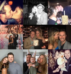 Christie Whelan Browne Instagram - Fifteen birthdays we have shared. Fifteen years celebrating together. A privilege to watch one another grow older, grey hairs begin to sprout, wrinkles growing deeper, eyes needing glasses, understand life a little clearer, sharing the love in abundance for our son, continuing to dream, continuing to laugh, always. Happy combined 85th my love. 🎂