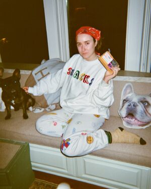 Christina Scherer Instagram - @hannahgmarks is a disposable camera addict. And now there is proof I actually wear cute outfits out…or that I even leave the house to go out…sometimes. Rarely. Let’s be honest, I read over 70 books these last few months. I am more honestly in the blue robe (slide 5) goblining around the house. Reading fantasy novels and eating cherries 😇