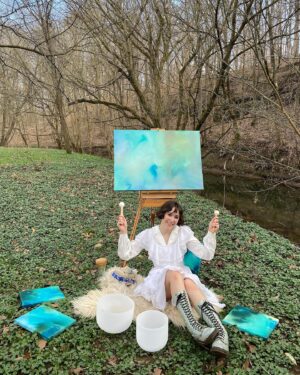 Christina Scherer Instagram - This painting DOES have a title…but I’d love to hear what you’d call it