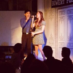 Christine Allado Instagram - Last night at @bowerypoetry for the film fundraiser of @nanaykomovie singing #shallow from @starisbornmovie and #neverenough from @greatestshowman with @itspaolomontalban 🎶🎤❤️