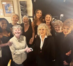 Christine Allado Instagram - Dressing room of actual legends 🤯 a masterclass of artistry, brilliance and grace 🙏 so so lucky to share the stage with these heroes and hold Dame Judi Dench's hand who just stole everyone's hearts ❤️ #JuliaMckenzie @officialbernadettepeters @imeldastaunton #HaydnGwynne #PetulaClark