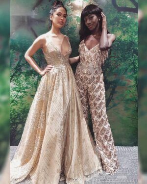 Christine Allado Instagram - Dripping in @baotalondon exquisiteness with @jadeigilima!!! Had the honor to witness the incredible presentation of Bao's Spring/Summer collection at the Shard London. I'm forever an avid fan and a very lucky friend! Love you Bao! ❤️ May your star soar ever higher! ☄️ Styling by @hel.sykes