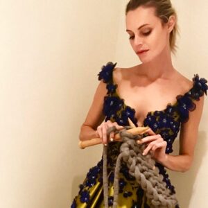 Christine Marzano Instagram - You do you, I'll do me #couturecrafting #knittingfashion #frommarzmadeinla #carolinaherrera @lovefestfibers #susanbates #slashie #modelcraft #knittersofinstagram #igknits