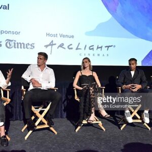 Christine Marzano Instagram - At the premiere of @mossthefilm last night. Thanks to all of the talented folks who who helped make this movie happen.  @mslaggert @danielpeddle @stingraybilly @marzbaby #lafilmfest #laff dress @milly #milly