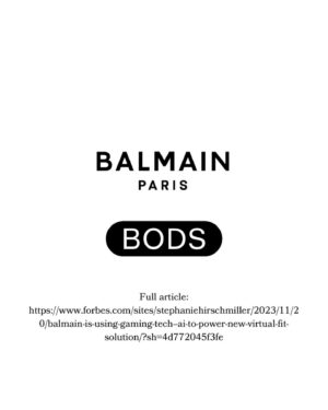Christine Marzano Instagram - Beyond excited that @bods_inc and our partnership with @balmain was covered by @forbes in a wonderful article by @stiffyhm Highlighting that technologies like BODS create not only commercial value for retail brands, but are an environmental solution for them as well! Thank you so much to my incredible BODS team and everyone who made this possible. #digitalfashion #ue5 #fittech #retailtech #ecommerce #virtualtryon #femalefounder ##3dgarment #yourbod