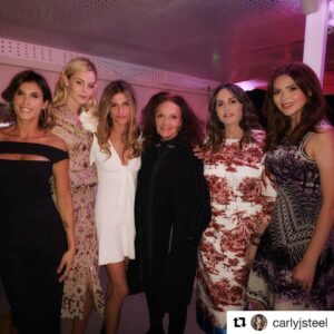 Christine Marzano Instagram - “Insecurity is a waste of time” -DVF Enlightening and empowering conversation last night for #cfdafashiontrust with the icon @dvf and @morganstewart organized by the inimitable women #taniafares and @elisasednaoui. Wearing a beautiful piece from incredible CFDA alum @brockcollection Helping new designers reach their potential! #cfda #brockcollection #sustainablefashion