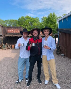 Christopher Instagram - Well that escalated quickly 😅 Just horsin’ around like a pro! No one rides more and worries less than you! Happy Birthday my Ol’ friend ♥️🤠