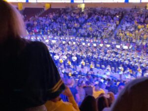 Christopher Gorham Instagram - Ringing in the new year supporting @umichfootball and our friend, and Michigan Senate candidate, @hillharper ! Go Blue, and join oin  us over at HillHarper.com !