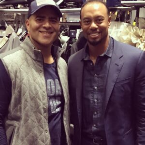 Christopher Jackson Instagram - Sup #GOAT! Saw ya at the Open last night! What a Match! Anyway, I wanted to share this pic as a momento of the night you came to see #HAMILTON and were unbelievably gracious enough to kick it with me for an hour after the show to talk Golf. Needless-to-say, I was Incredibly inspired by our convo....(sidebar) Am especially grateful that I was in Augusta @ #Masters this year. What an incredible performance! I been putting in work this year and dropped my handicap by 7 stokes! We gotta get out together soon! Lookin forward to seein ya again real soon. Best, GDubbs👊🏽