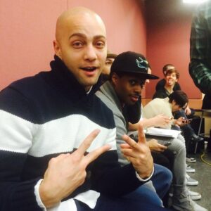 Christopher Jackson Instagram - An old shot from the Hamilton Sitzprob in Jan 2015! What an amazing moment in time! Love to my HAMILTON peeps. Ham4Life! (Thayne with the ill photobomb! I never noticed that face until now! LOL)