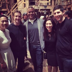 Christopher Jackson Instagram - Chillin with the Zuckerbergs! Great Folks! #hamiltonmusical #christopherjackson