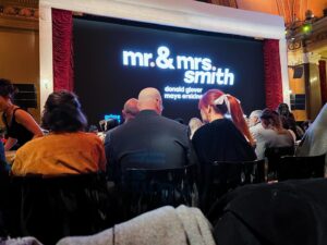 Christopher Larkin Instagram - When your partner writes on an awesome new show, you should probably join them for the New York premiere and promote the hell out of it. The entire first season of #mrandmrssmith is out today on Amazon. Congrats to @f__sloane, @carlaching and the entire team for bringing this thing to life.